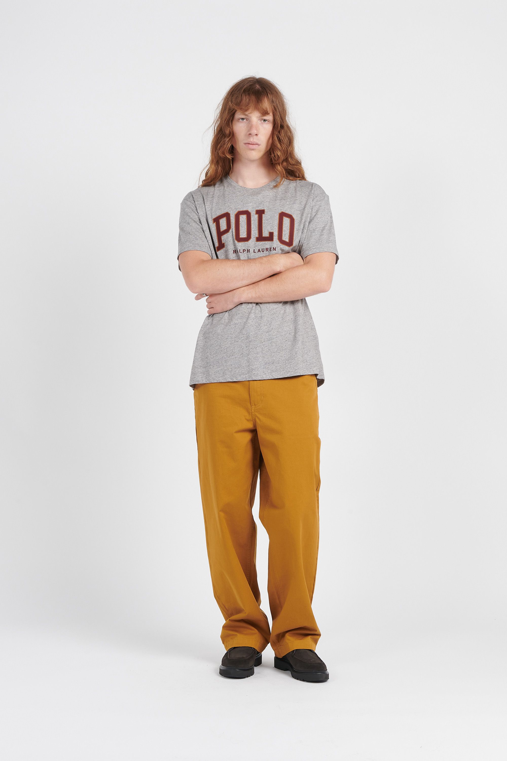 POLO RALPH LAUREN T-shirt Classic Fit Logo Jersey T-Shirt Gris