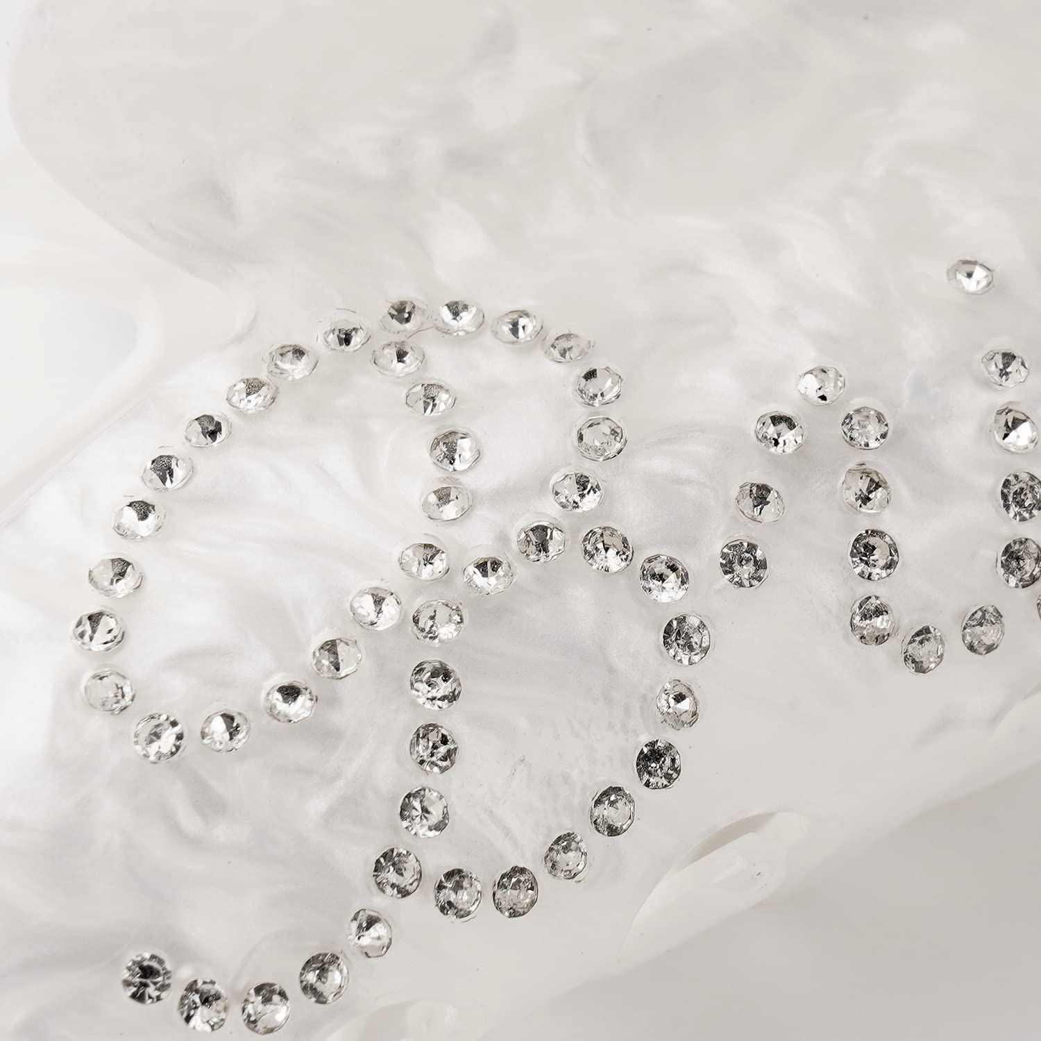 (10cm) Haarspange Bride Klammer Krallen Clip Haarschmuck für Hochzeit / Junggesellinenabschied - Weiss