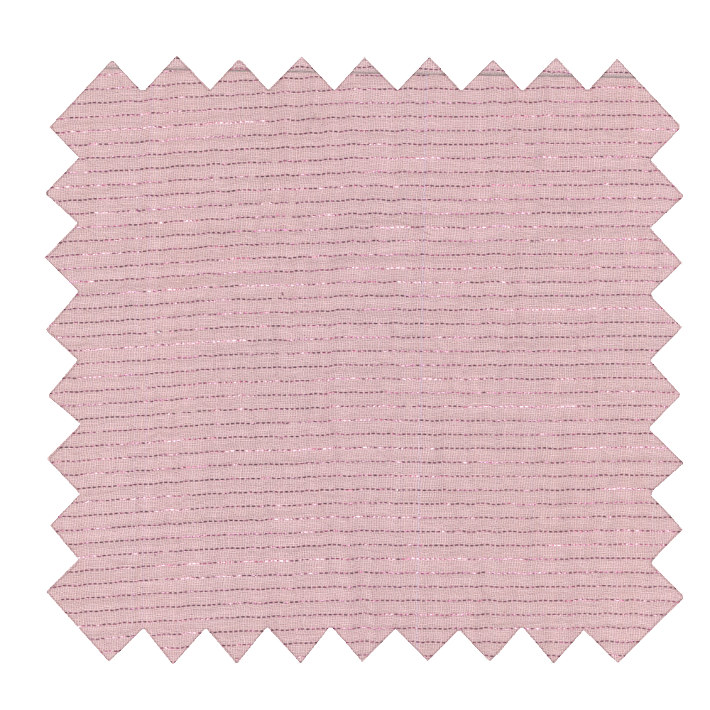 Tissu Coton Au Mètre Gaze Lurex Rose