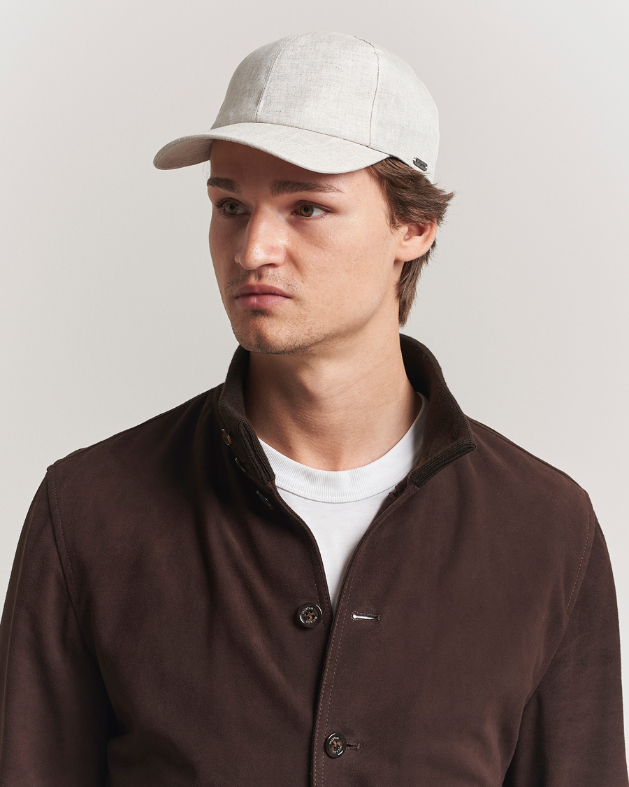 Wigéns Baseball Linen Cap Light Beige