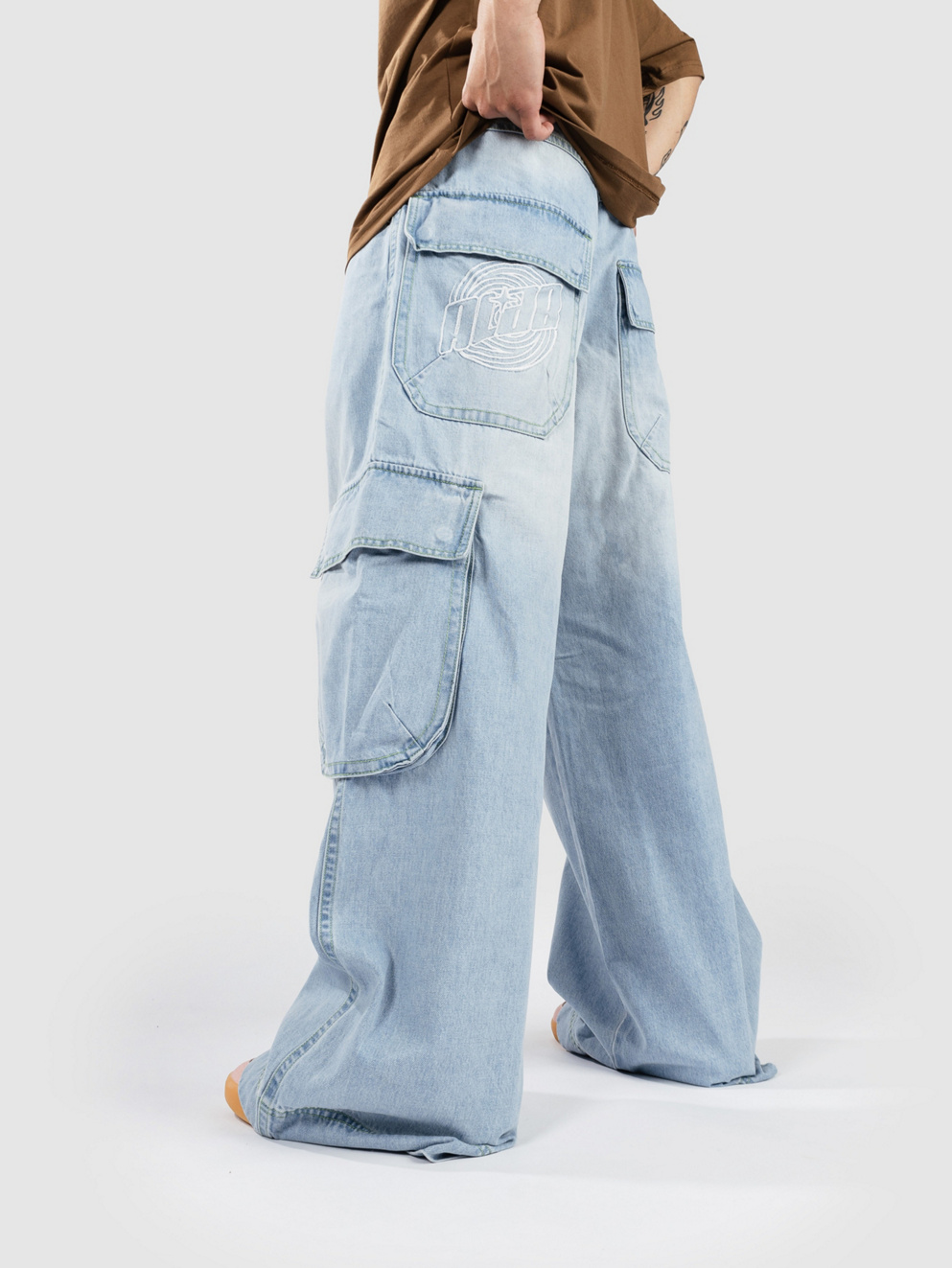 A.LAB Rave Cargo Denim Jeans light/pastel blue