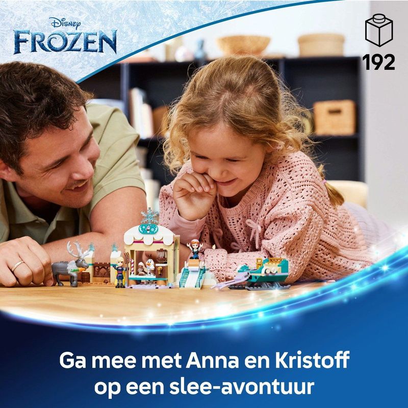 LEGO - Disney Princess - Anna's Slee Avontuur - Bouwset - Multikleur - Kunststof