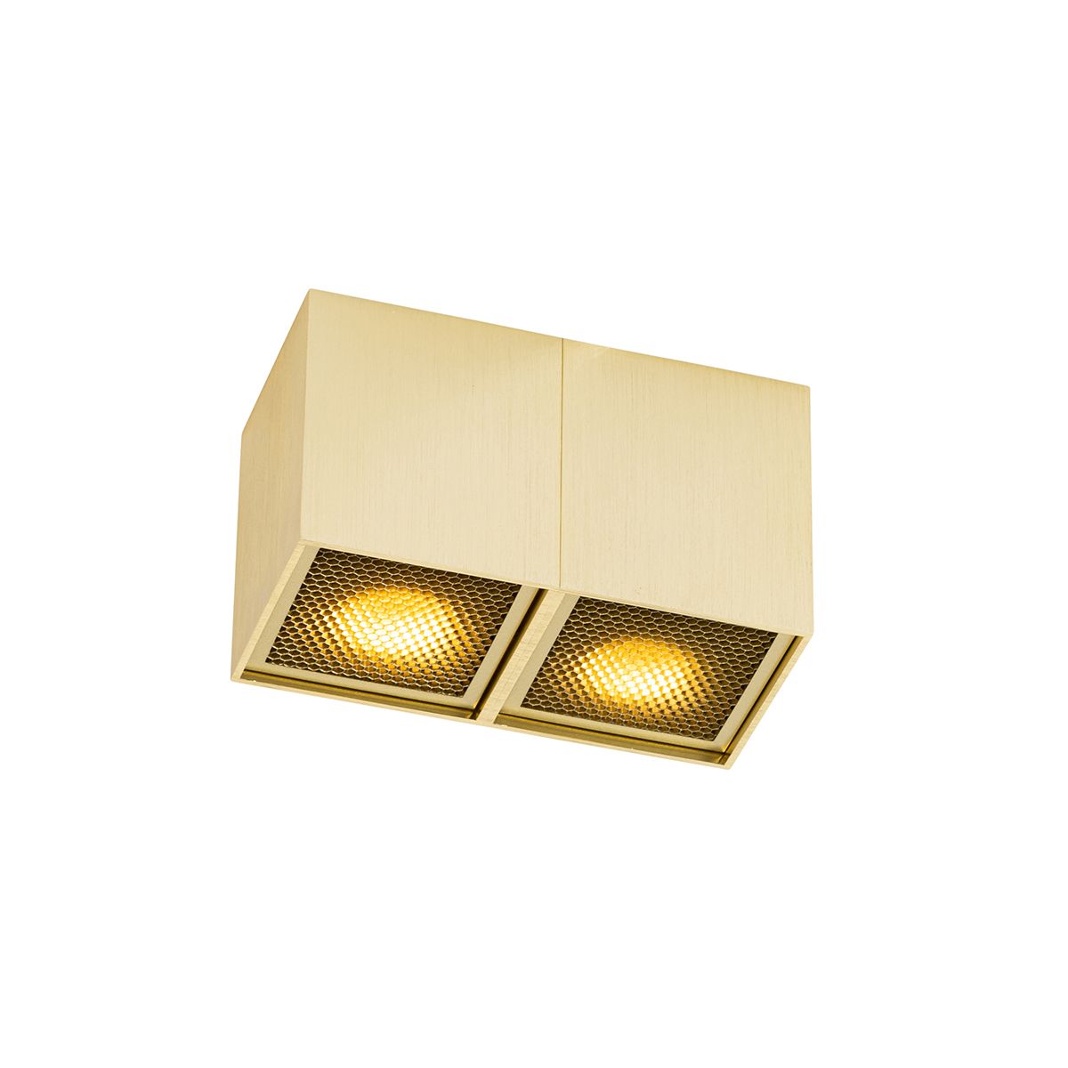 Design spot goud 2-lichts - Qubo Honey