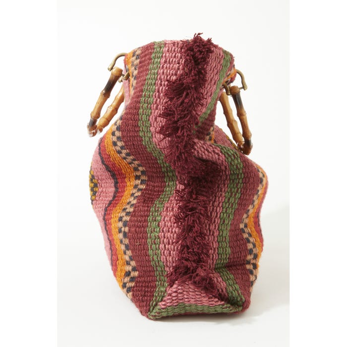 Veritas-Shopper jute verticale strepen