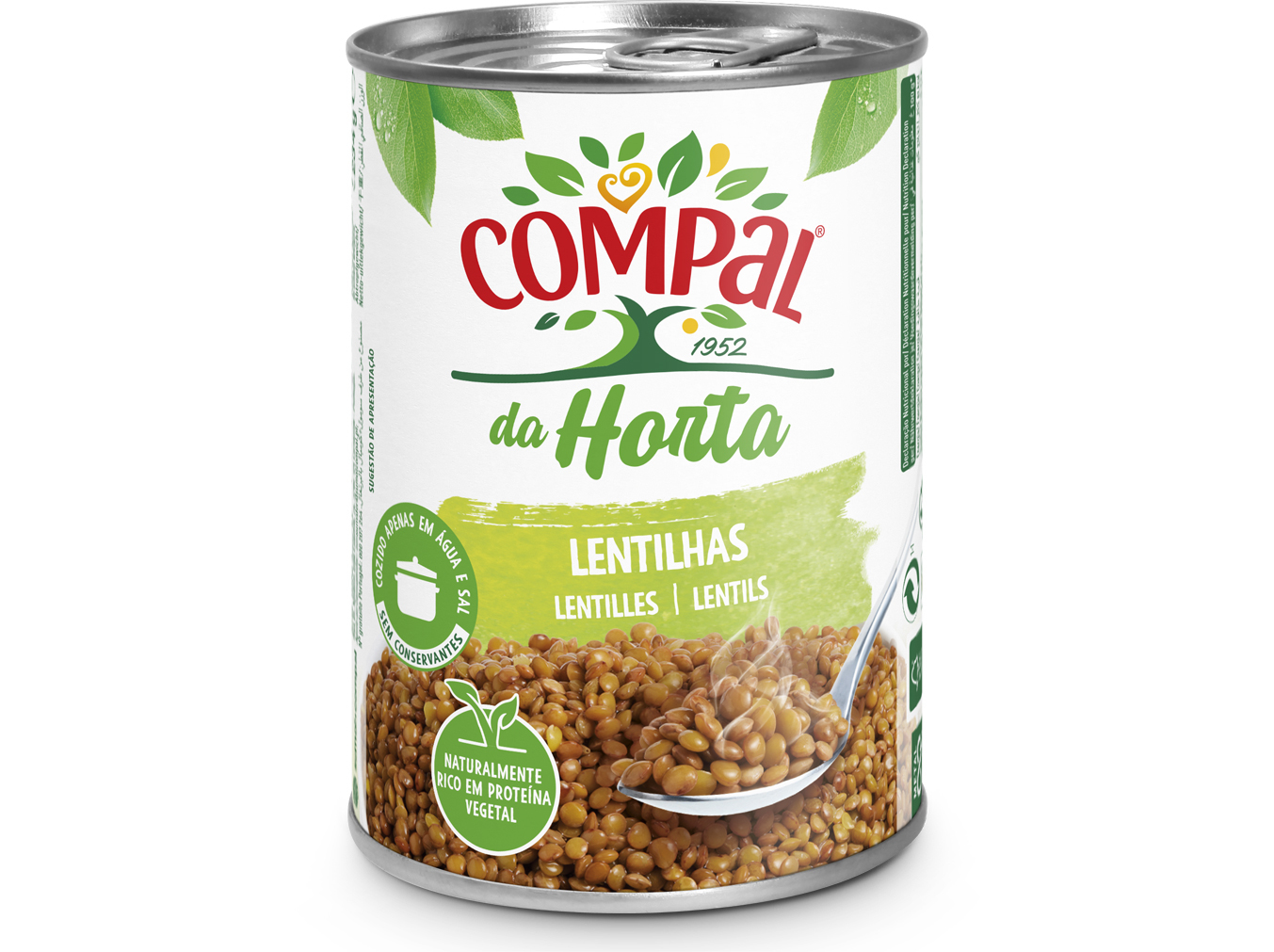 LENTILHAS COMPAL HORTA 410GR
