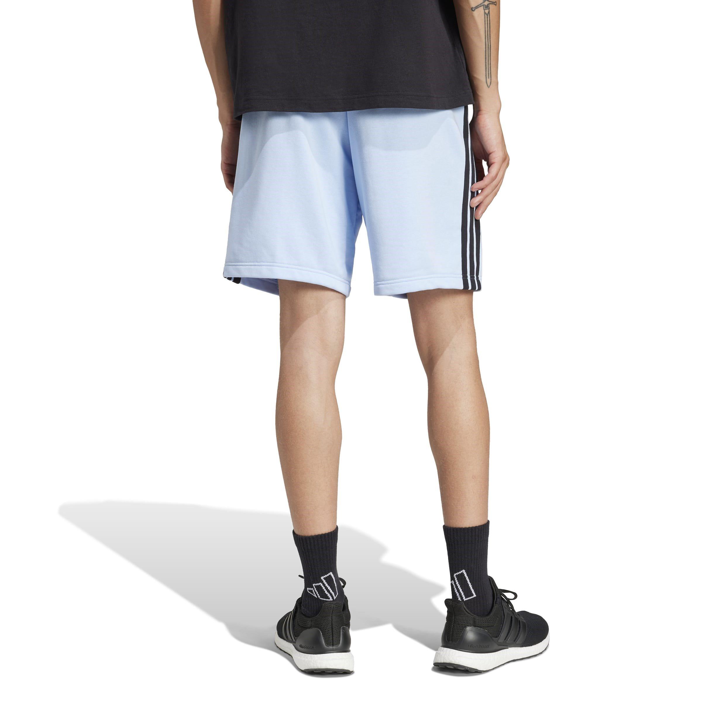 adidas Essentials 3 Stripe Fleece Shorts Mens