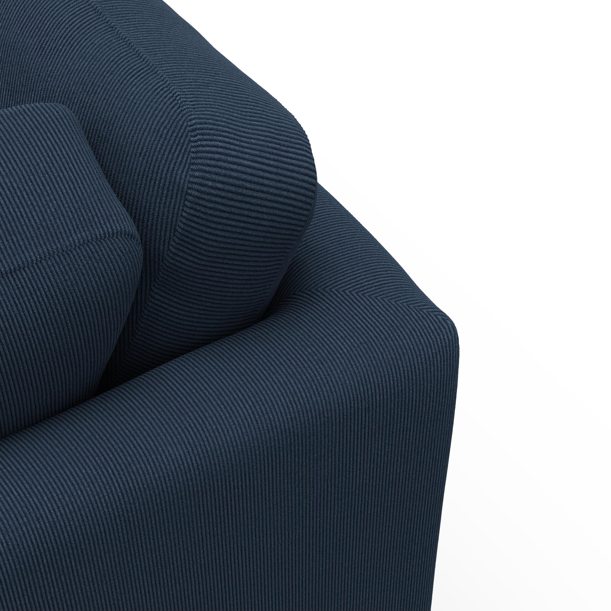 Cleveland højrevendt sofa med pufafslutning