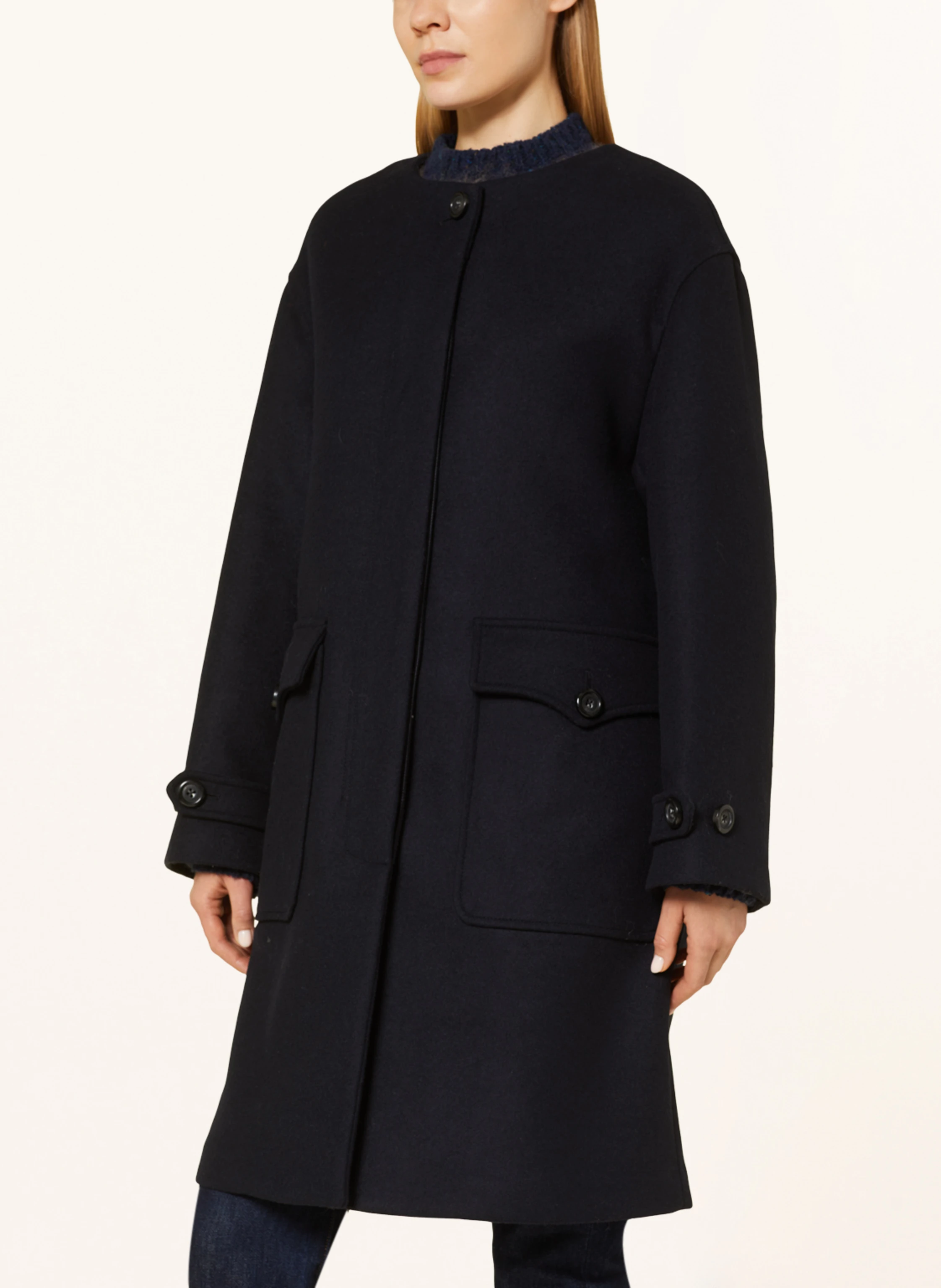 WOOLRICH Mantel mit abnehmbarer Kapuze