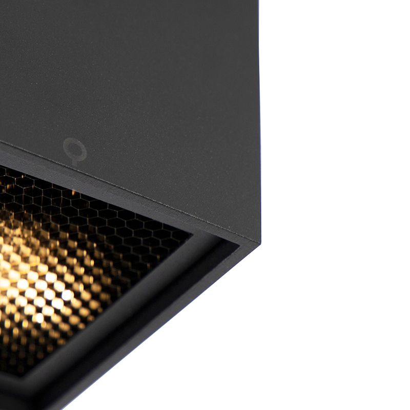 Design spot zwart 2-lichts - Qubo Honey