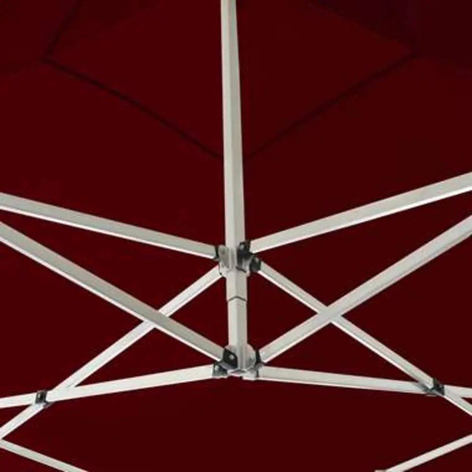vidaXL - Partytent - Rood - Stof - 3 x 3 m