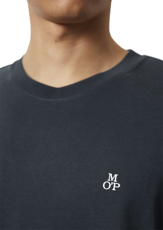 Marc O’Polo T-shirt, short sleeve, logo print Dark navy