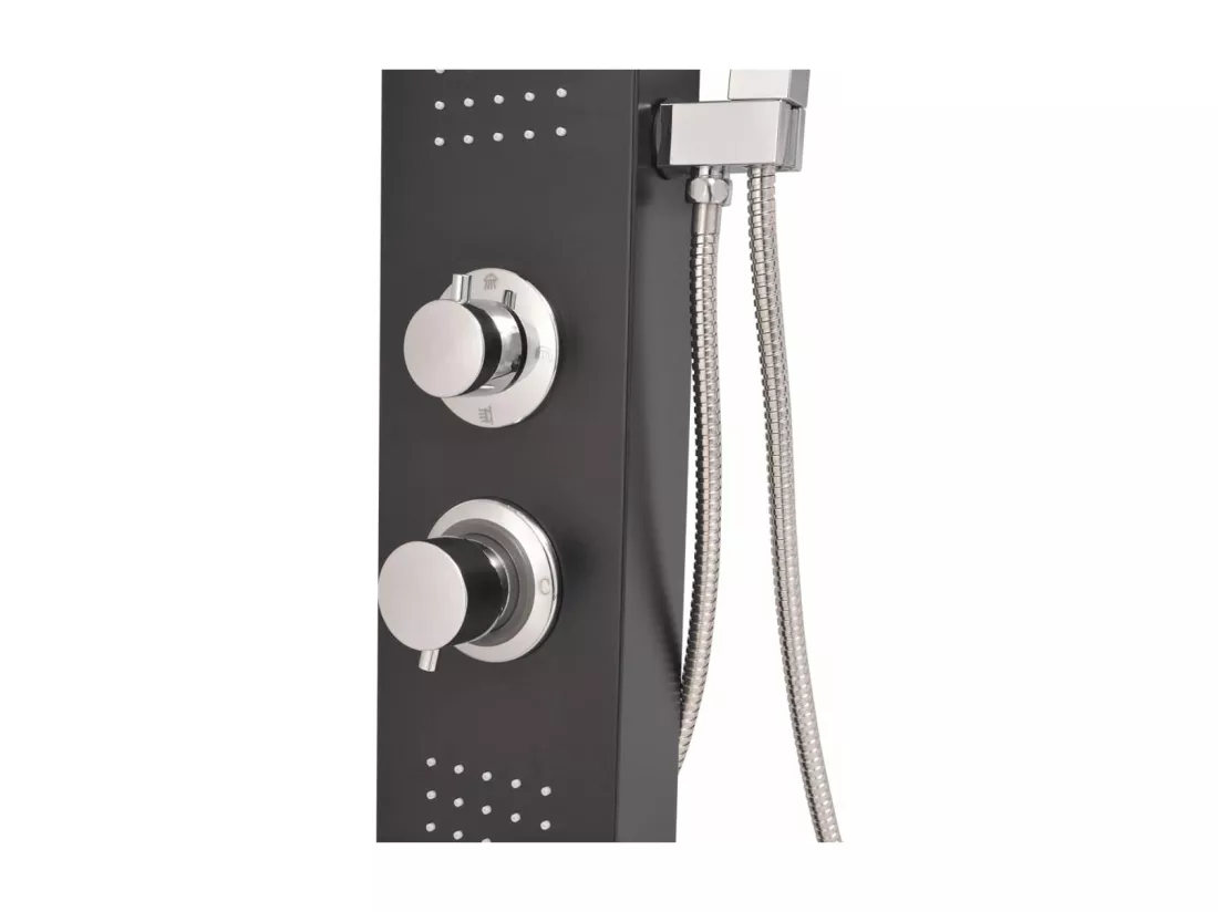 Système de panneau de aluminium noire 15 x 47 x 130 cm 02_0003119