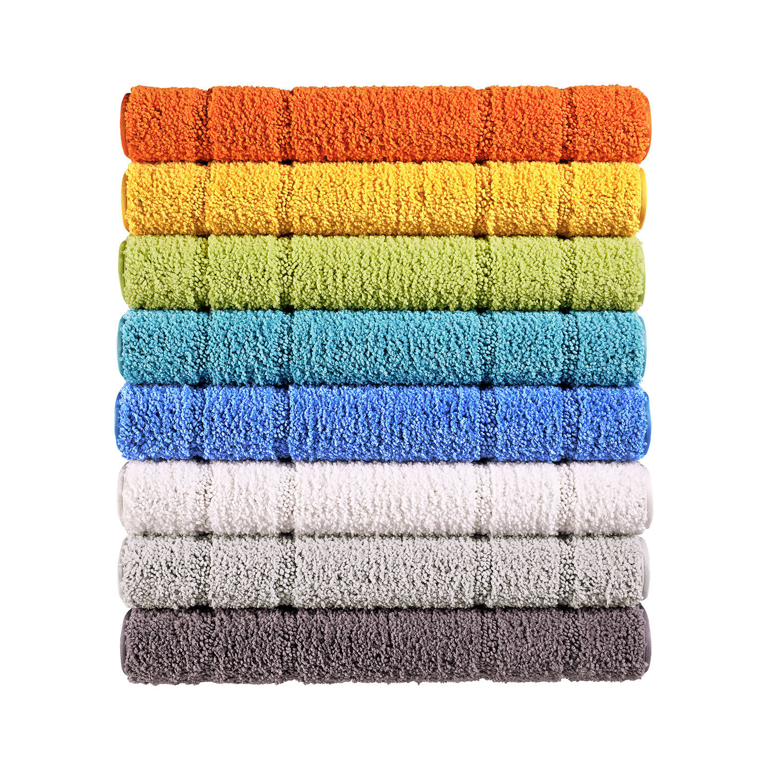 Badteppich mit quadratischem Muster