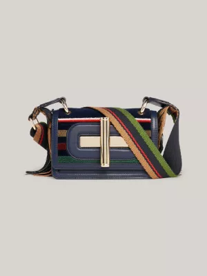Bolsa Tommy x Pendleton New York Stripe com Fecho Giratório
