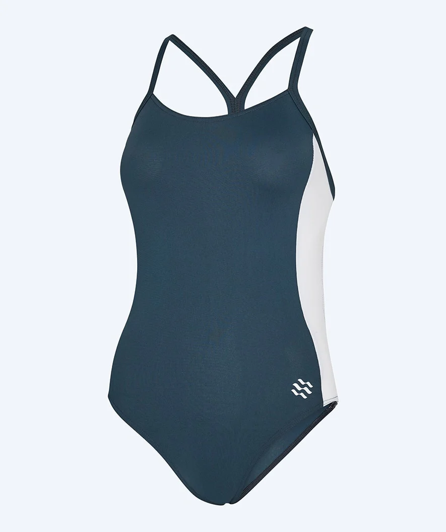 Watery badedragt til damer - Sidestroke Solid - Underground Grey