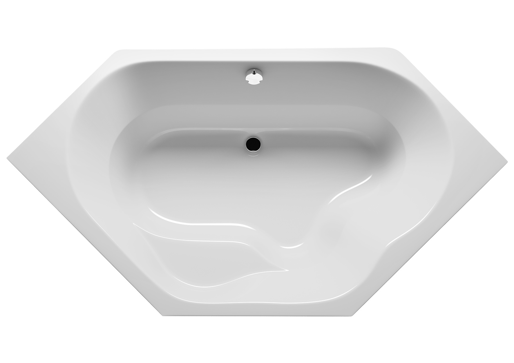 Riho Winnipeg inbouw hoekbad 145x145cm wit glans