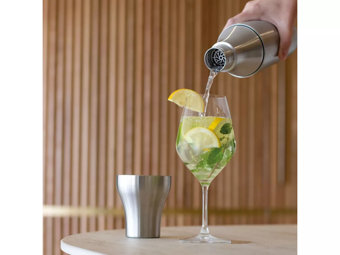 Ogo Living - Shaker A Cocktail Deluxe 600ml En Acier Inoxydable Brosse