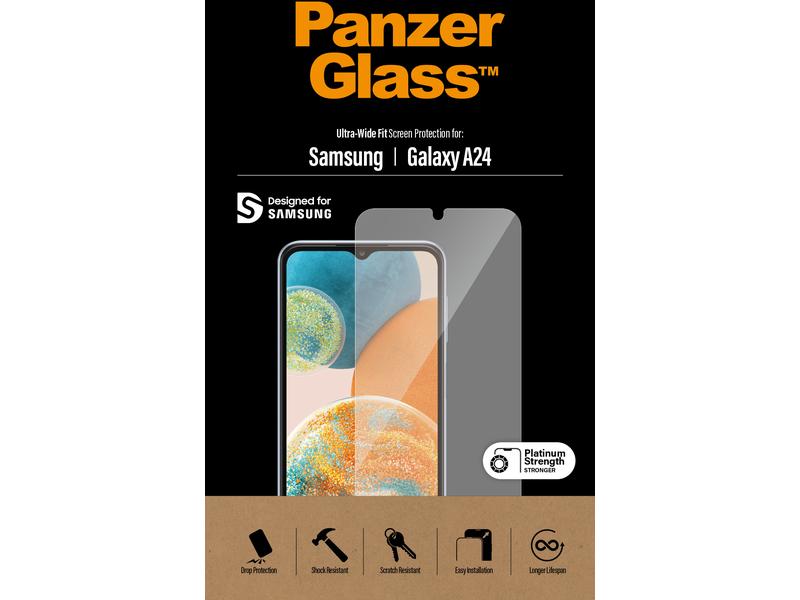 Panzerglass Displayschutz Ultra Wide Fit Galaxy A24 Display-Schutzfolie für das Samsung Galaxy A24