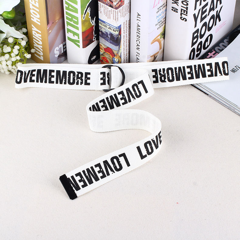 Rofuka - Nylon riem met letters