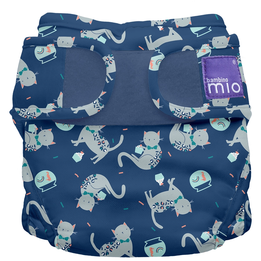 Bambino Mio Windelüberhose mioduo, Konfetti Katze, Größe 1 (<9Kg)