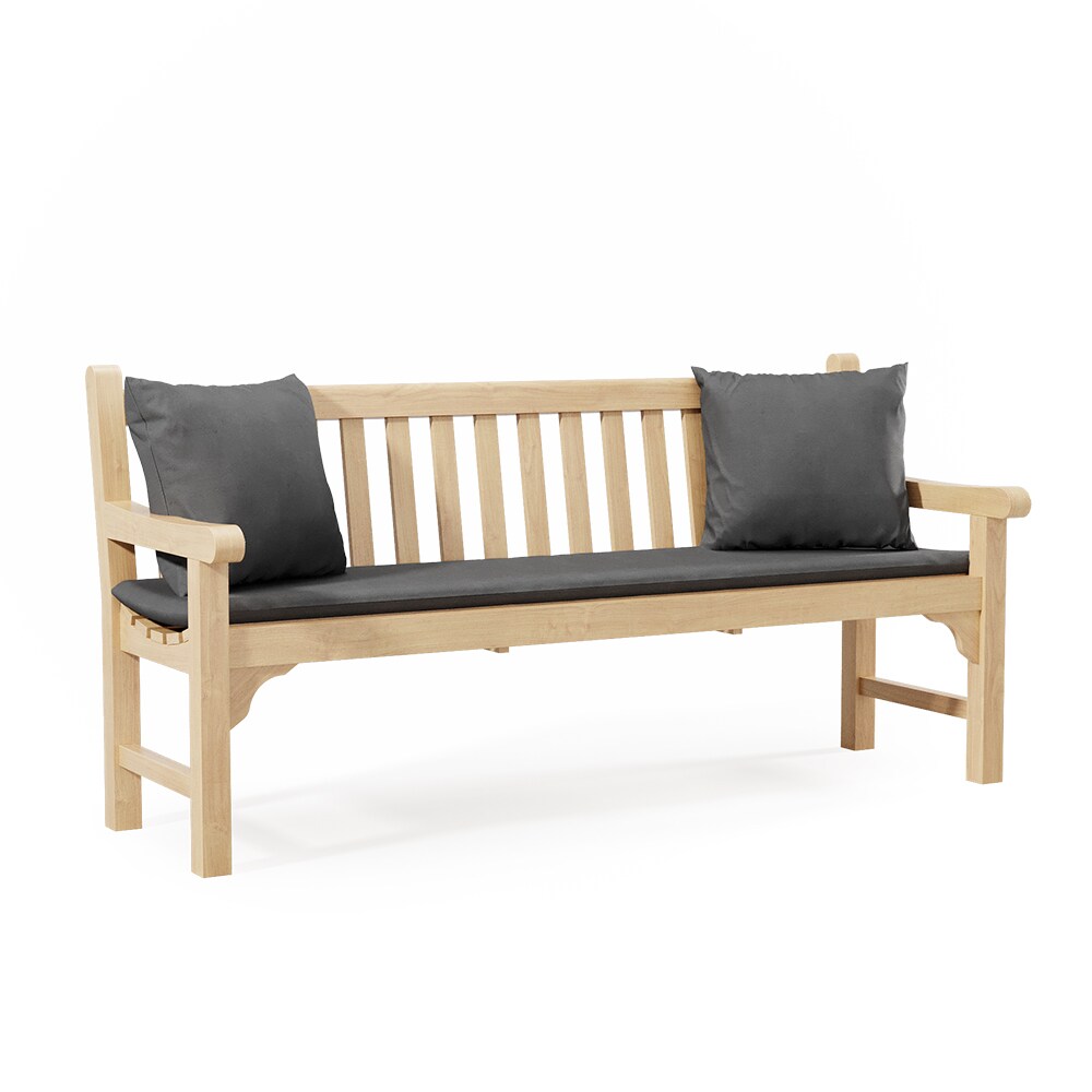 Vicco Loungekissen Palettenkissen Gartenkissen Grau 2er Set Balkonkissen