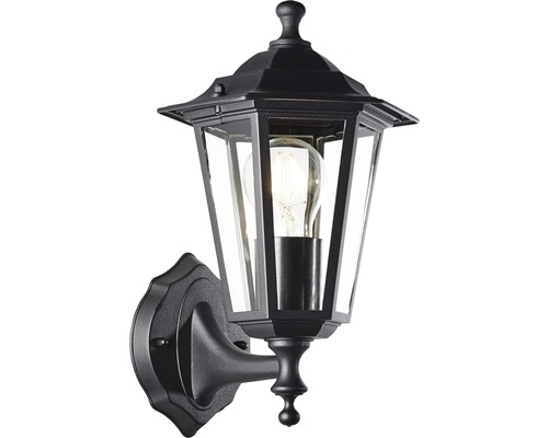 Buitenwandlamp, staand, 1-lichts, zwart
