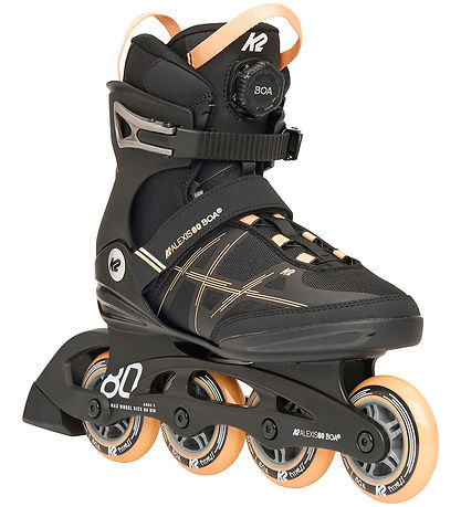 K2 Rulleskøjter - Alexia 80 Boa - Sort/Orange
