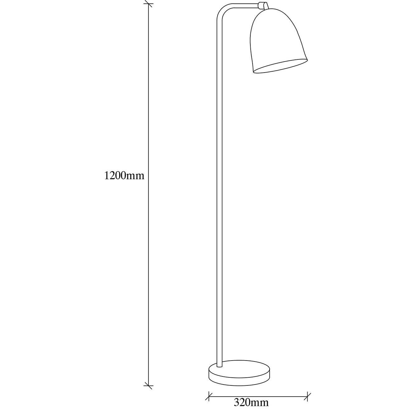 Opviq Lampadaire Tattoo noir - 22x32x120 cm