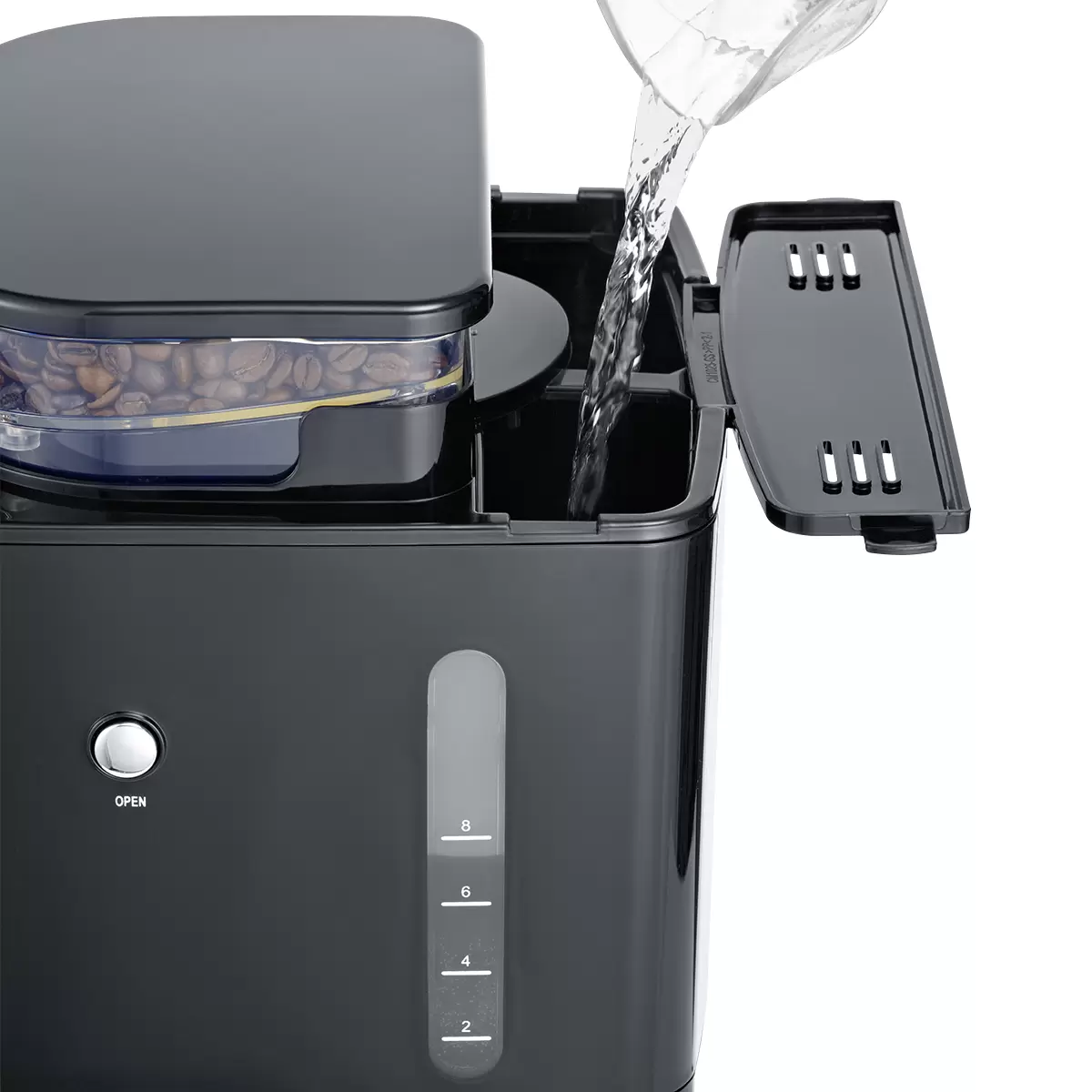 Filterkaffeemaschine mit Severin KA4814 schwarz,silber
