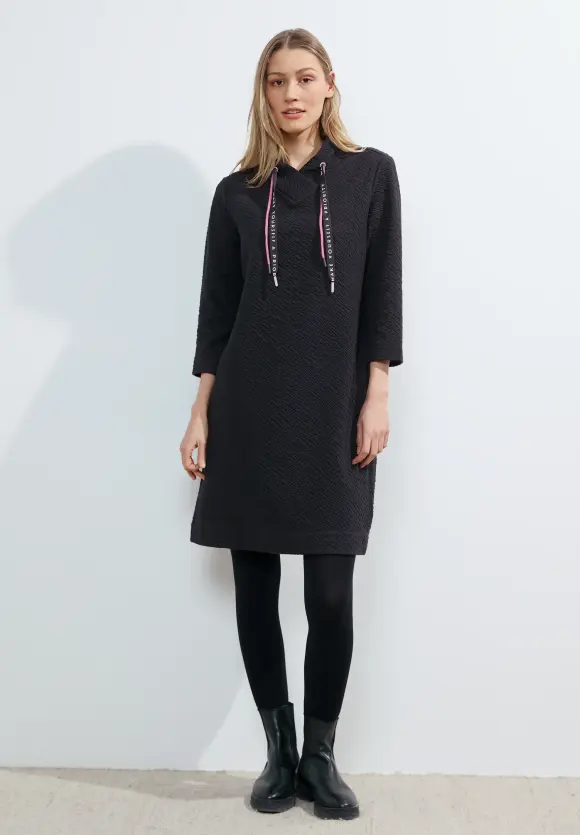 Kleid mit Stehkragen - universal blue