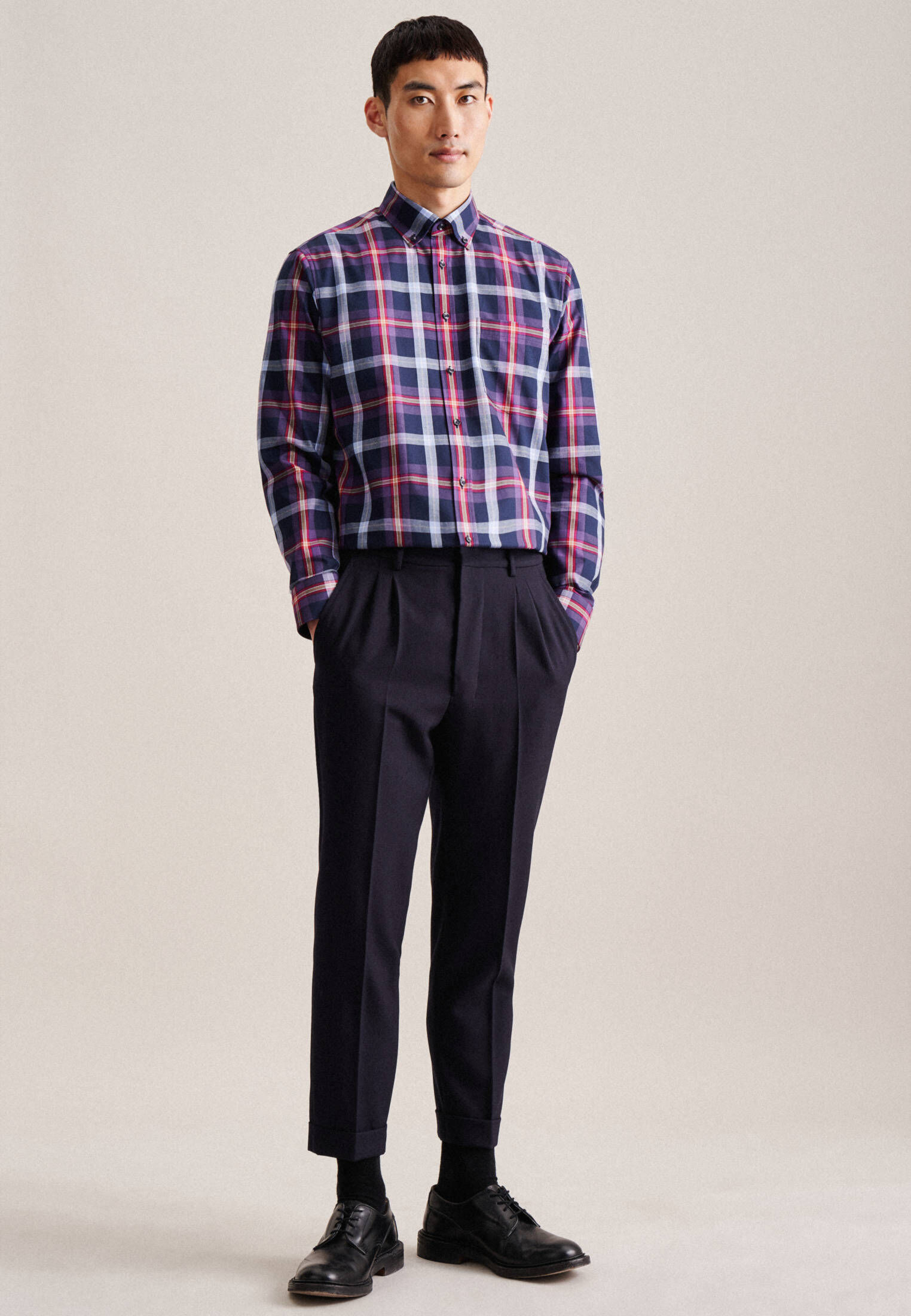 Seidensticker| Herren Flanellhemd Regular