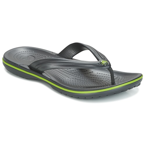 Crocs - CROCBAND FLIP - Noir / Vert