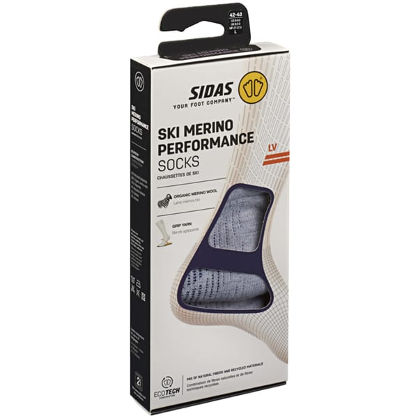 Chaussette de ski SIDAS SKI MERINO PERFORMANCE WHITE/BLUE
