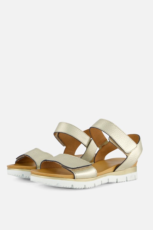 Aqa Sandalen goud Leer