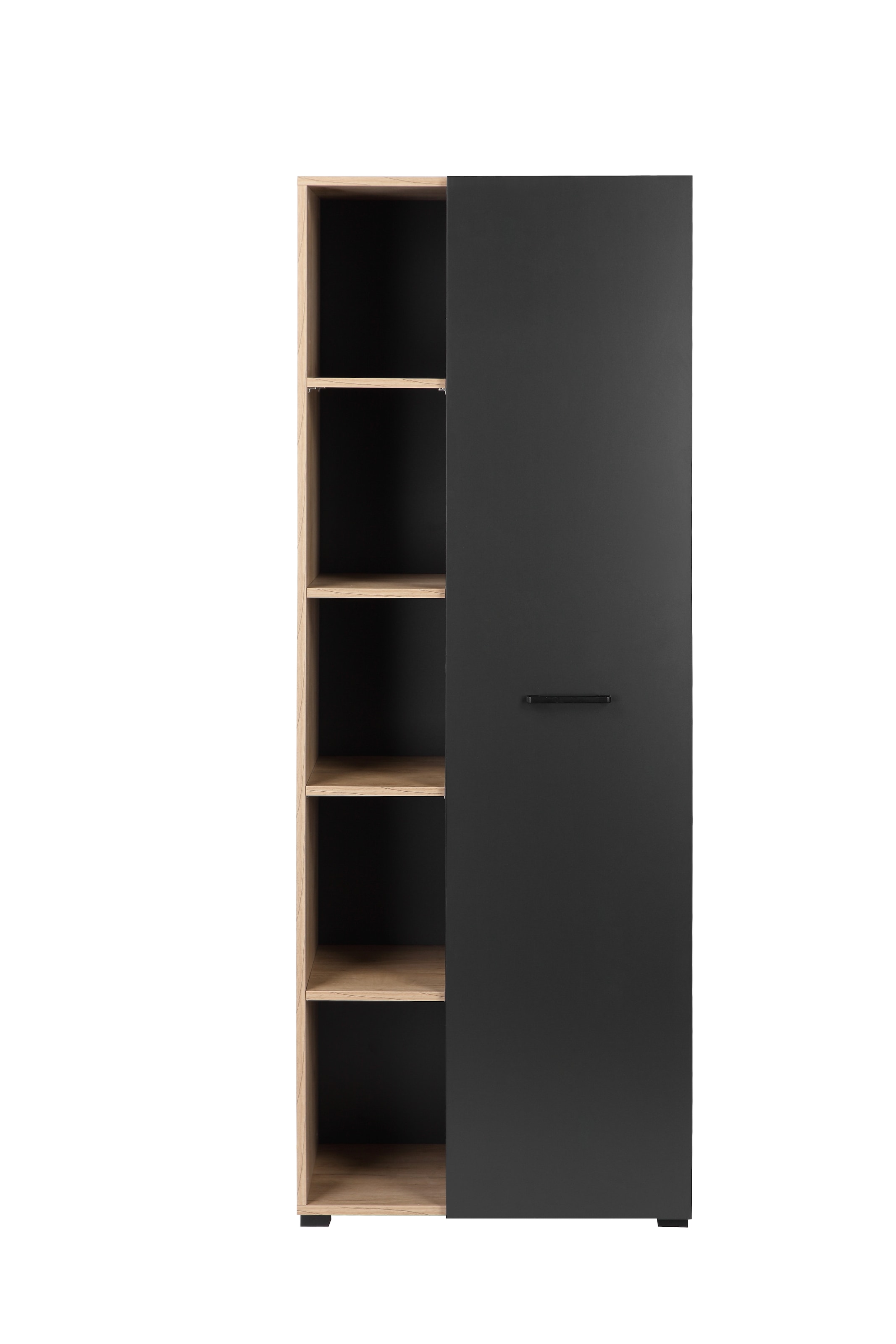 PLACES OF STYLE Aktenschrank »Moid, moderner Mehrzweckschrank,« Masse: 64,5x41,5x175 cm, 5 Fächer mit viel Stauraum