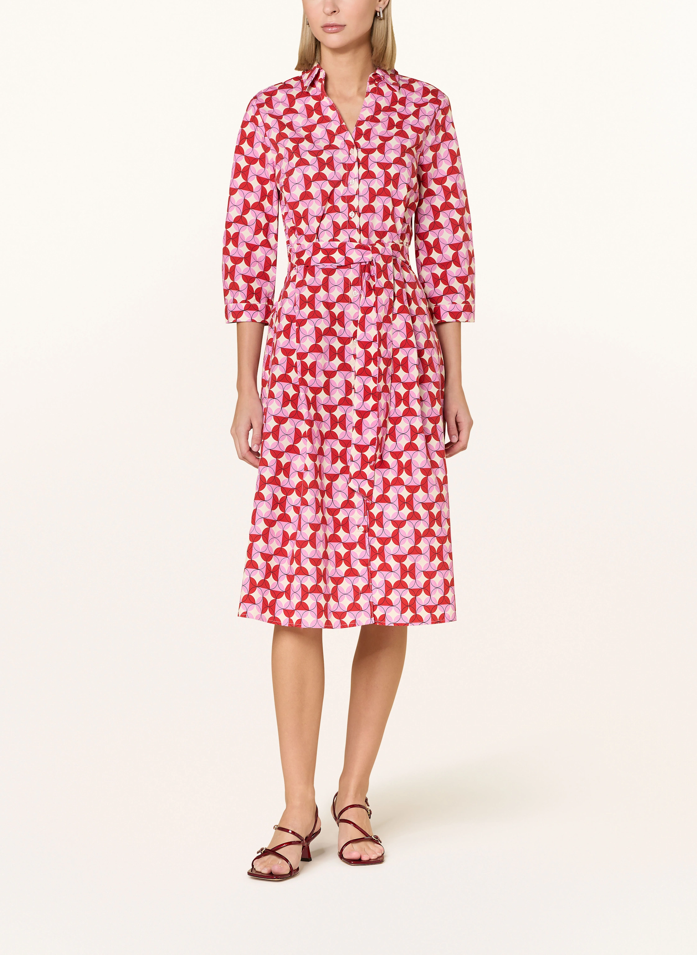MORE & MORE Hemdblusenkleid mit 3/4-Arm