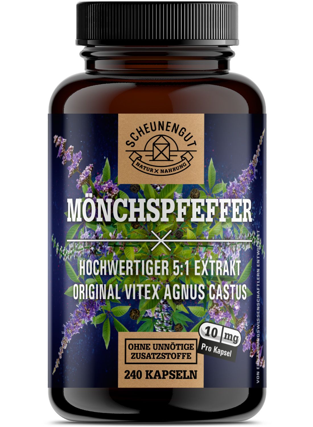 Scheunengut® Mönchspfeffer | hochdosierter 5:1 Extrakt Vitex Agnus Castus