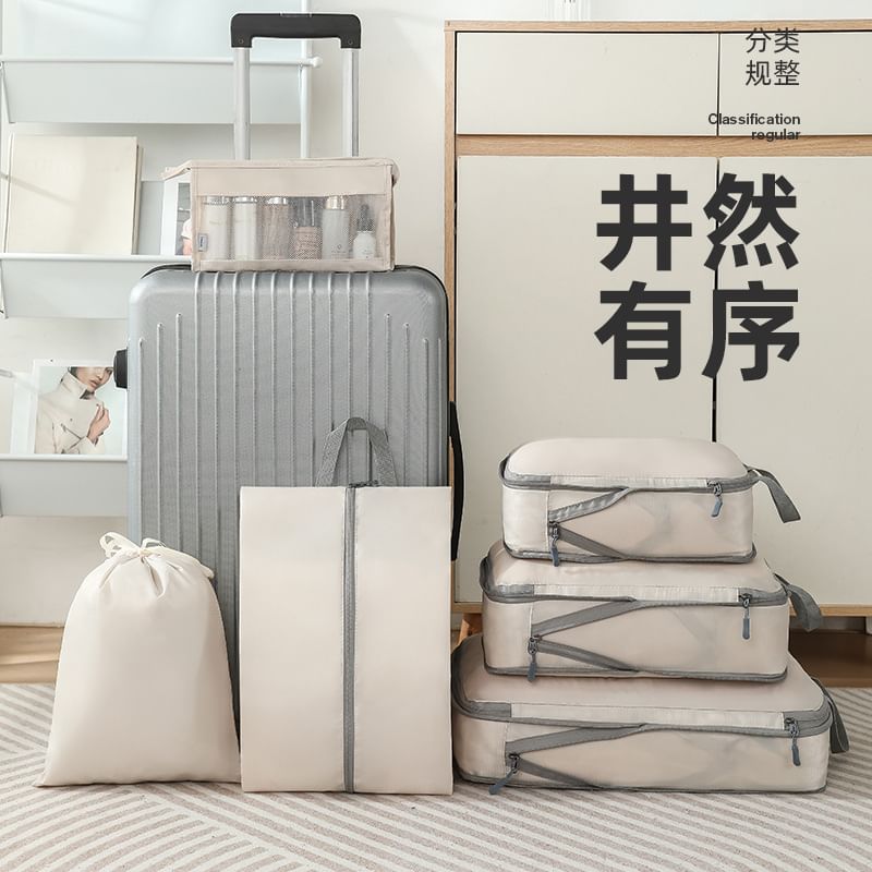 Evorest Bags - Set van 6: Eenvoudige reis-inpakkubus kledingorganizer (verschillende ontwerpen)