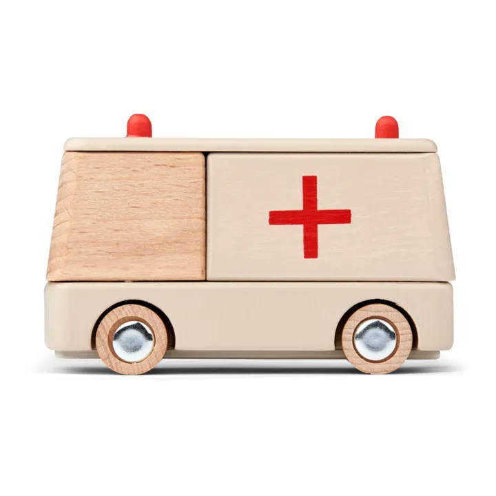 Liewood Ambulance en bois | Aurora red/Sandy