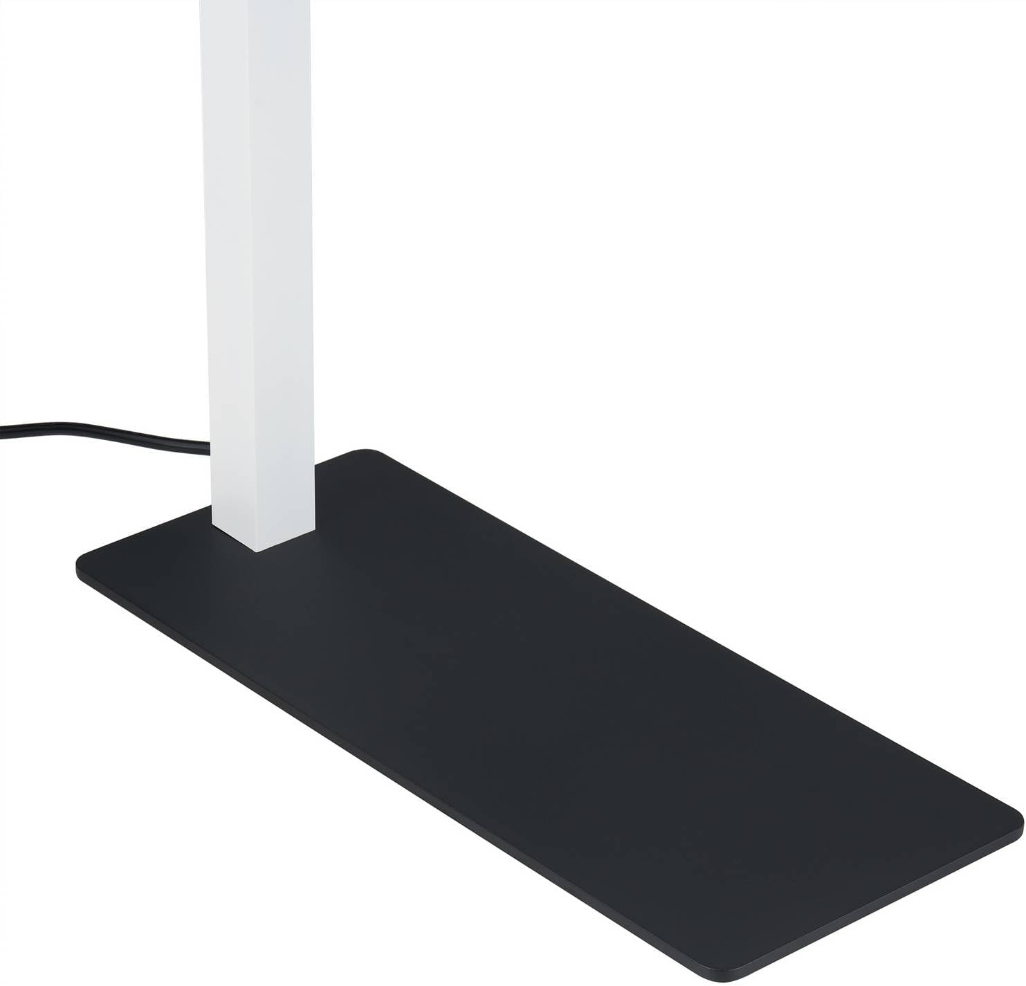 Arcchio LED Büro Stehlampe weiß schwarz, Bürolampe Uplight und Downlight Deckenfluter 7400lm 4000K Standleuchte Office Büro-Stehleuchte