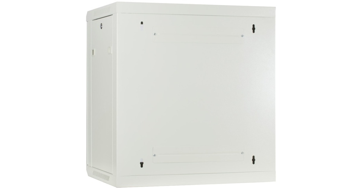 DSI12U witte wandkast met glazen deur - DS6412W server rack  (Wit, 600 x 450 x 635mm)