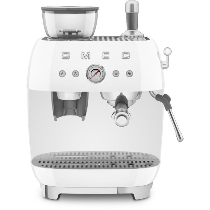 SMEG Espressomaschine mit Mahlwerk 50's Style EGF03WHEU Weiß