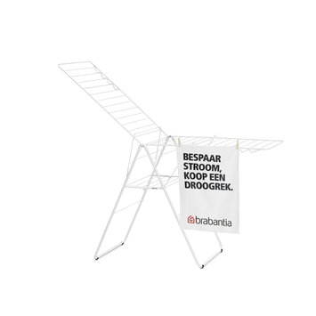 Brabantia HangOn Droogrek - 25 m - Inklapbaar wasrek - White