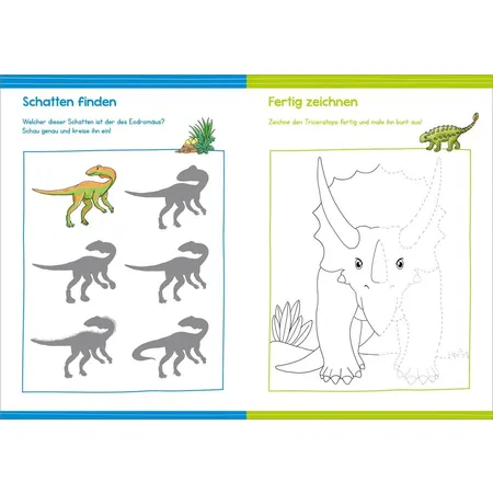 Tessloff Malen und Rätseln für Kindergartenkinder. Dinosaurier