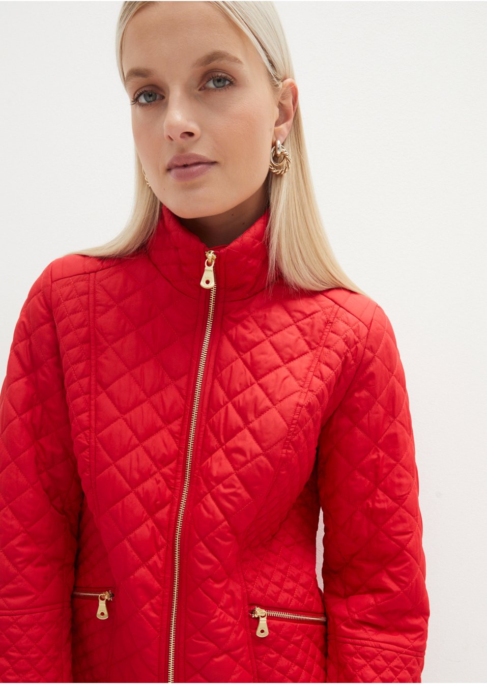 Manteau court matelassé