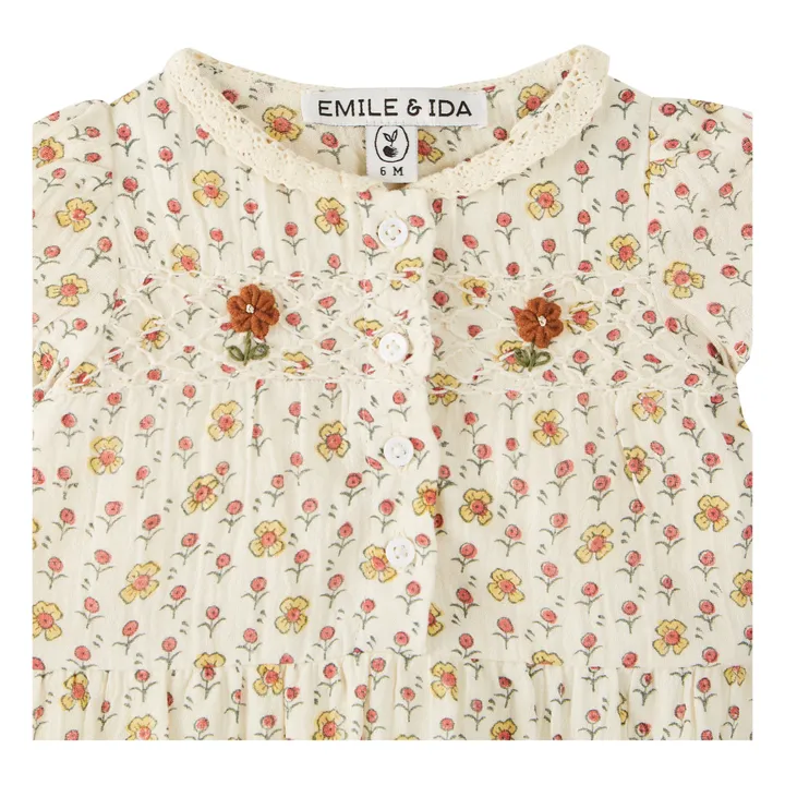 Emile et Ida Barboteuse Fleurs | Jaune