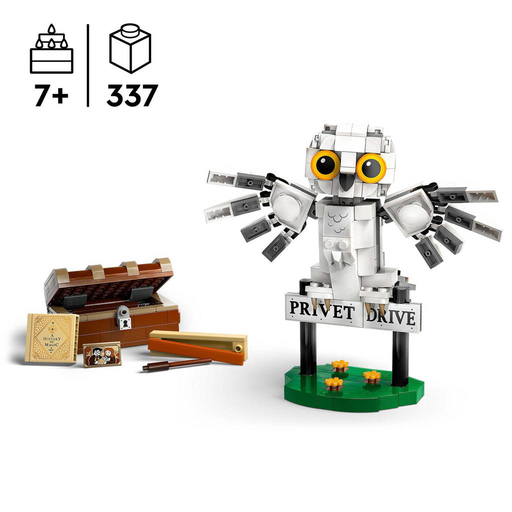 Leuke set met herkenbare onderdelen en karaktersHedwig bij Ligusterlaan Rollenspellen Bouwpakket met Speelgoed Uil 76425
