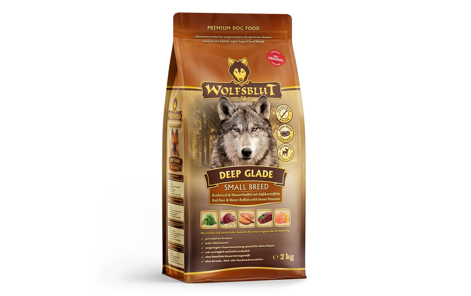 Trockenfutter Dog Small Breed Deep Glade Adult, 2 kgAlleinfuttermittel für ausgewachsene Hunde kleiner Rassen