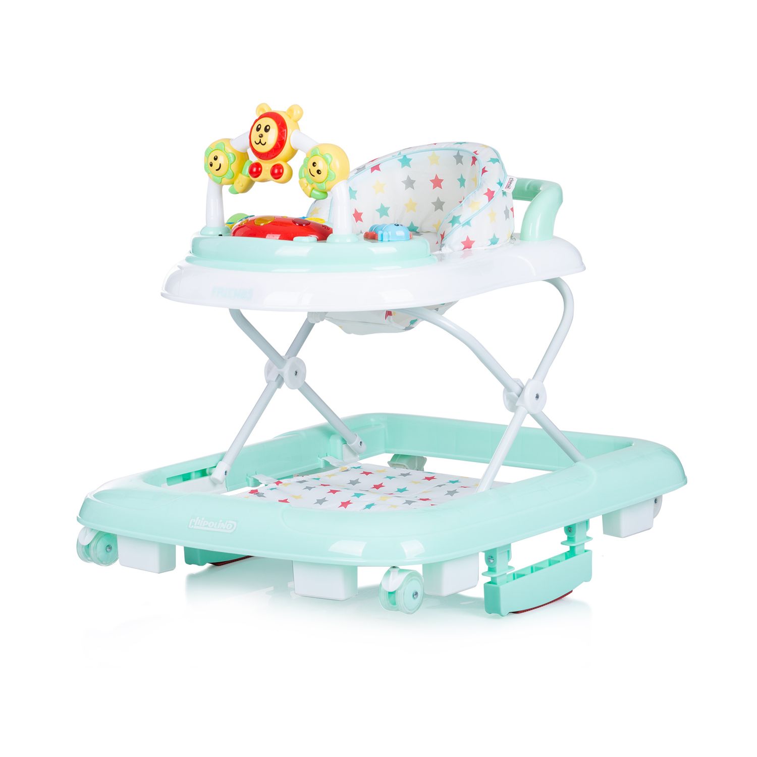 Chipolino Lauflernwagen 4 in1 Friends Wippe Musik Licht höhenverstellbar Stopper grün