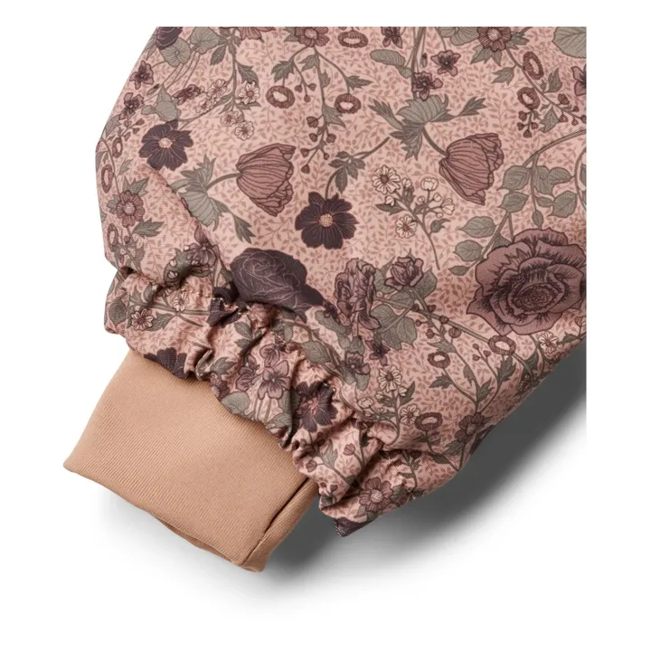 Wheat Parka Fleurie Façon Fourrure Matières Recyclées Mathilde | Rose poudré